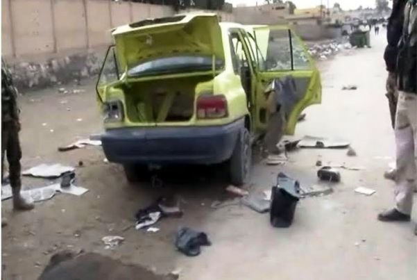 کشف پراید بمبگذاری شده توسط ارتش سوریه در دیرالزور