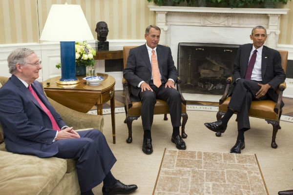 اوباما، بونر و مک کانل 