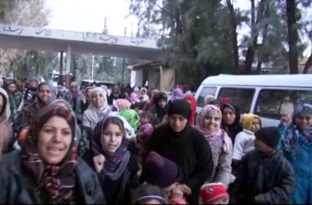 فیلم/ تظاهرات مردمی در حمایت از ارتش سوریه
