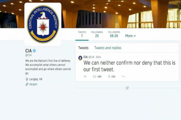 توئیتر سازمان سیا هک شد