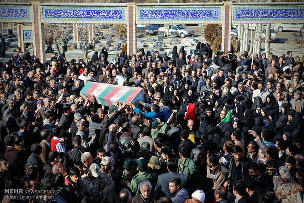 مراسم تشییع و خاکسپاری شهید بیژن شفیعیان
