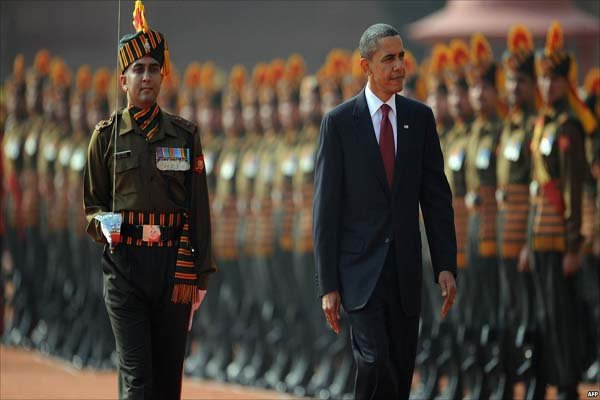 حضور اوباما در رژه نیروهای مسلح هند پیامی برای چین داشت