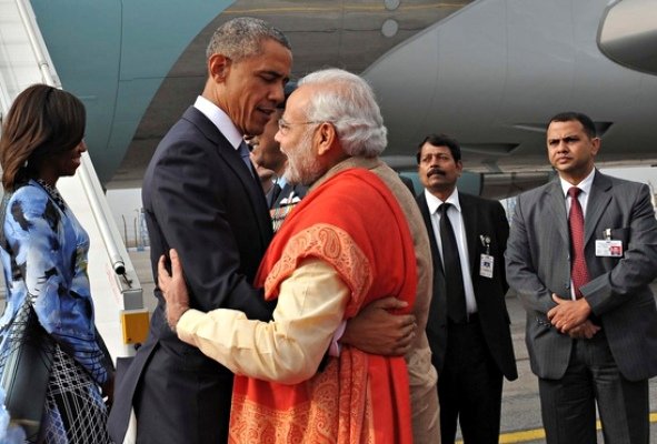 اوباما مودی هند آمریکا 