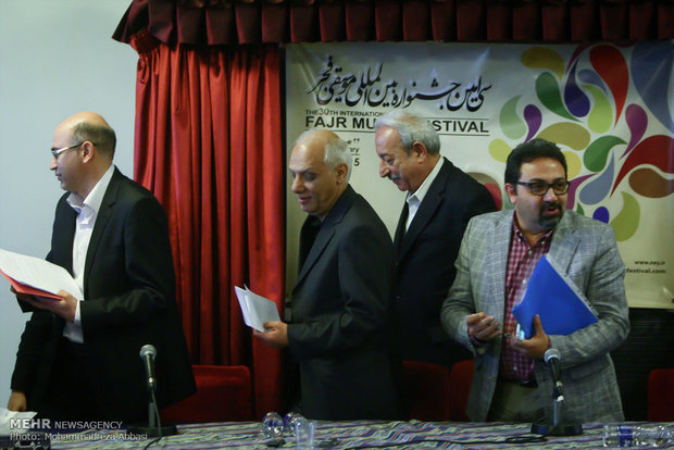 نشست خبری جشنواره موسیقی فجر