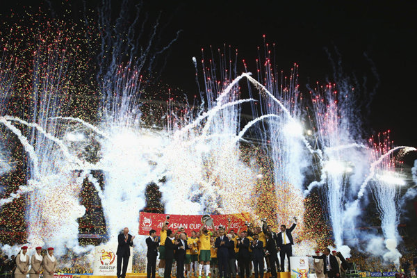 جشن قهرمانی تیم ملی استرالیا