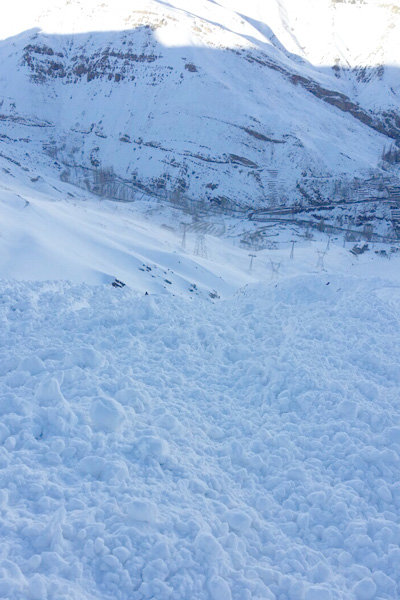 بهمن در پیست اسکی