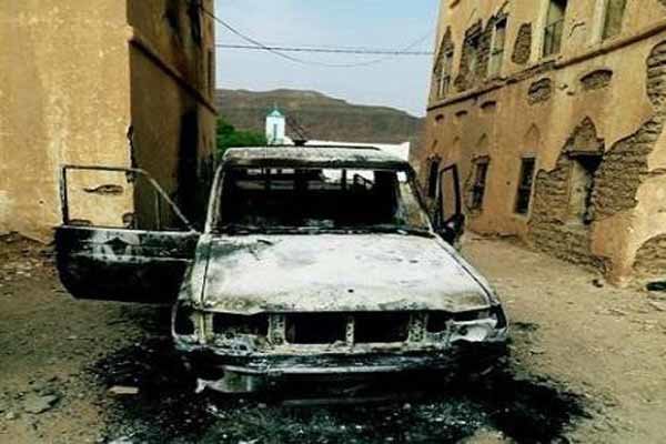 انفجار خودرو بمبگذاری شده در استان البیضاء یمن