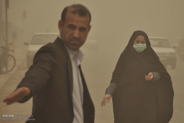 گرد و غبار شدید در خوزستان