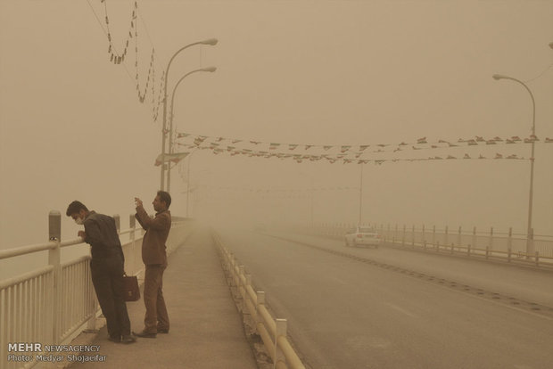 گرد و غبار شدید در خوزستان