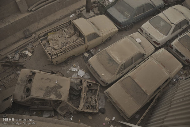 گرد و غبار شدید در خوزستان