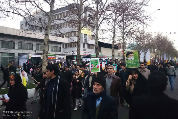 ساعات اولیه راهپیمایی یوم الله 22 بهمن در تهران