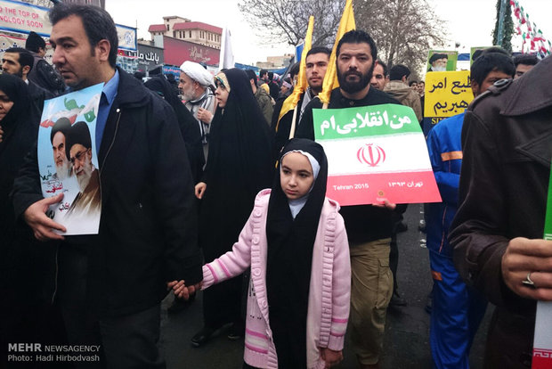 ساعات اولیه راهپیمایی یوم الله 22 بهمن در تهران