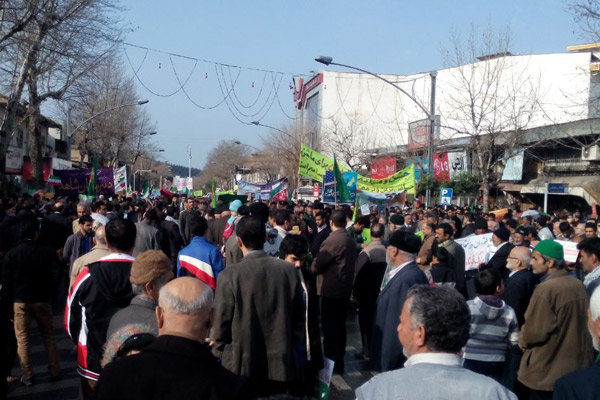 راهپیمایی 22 بهمن گرگان