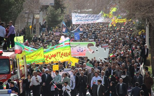 راهپیمایی 22 بهمن رفسنجان