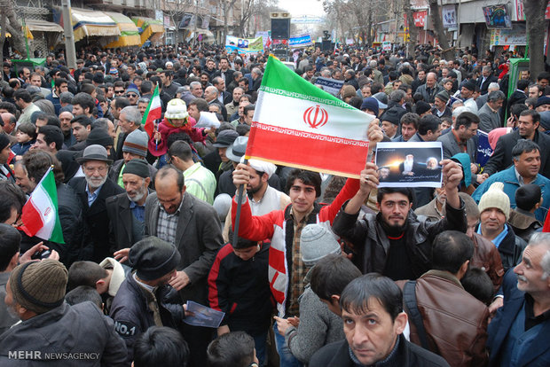 راهپیمایی 22 بهمن در اهر