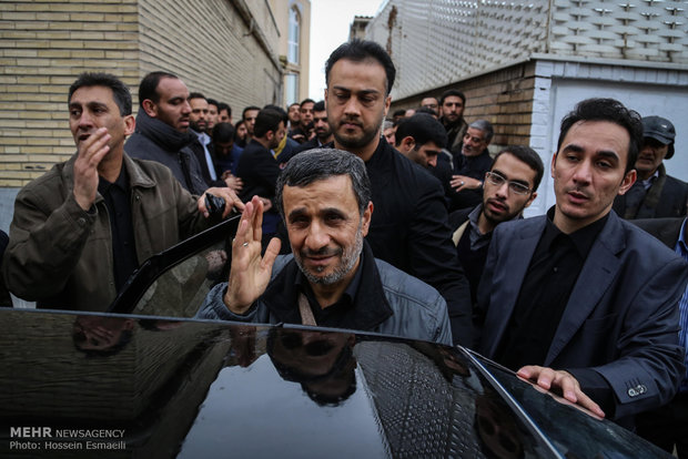 تشییع والده محمود احمدی نژاد