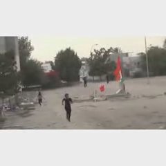 فیلم/تعقیب کودک بحرینی در غرب منامه با سلاح ساچمه ای