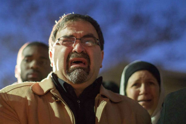 فیلم/ حضور گسترده مردم آمریکا در مراسم تدفین دانشجویان مسلمان