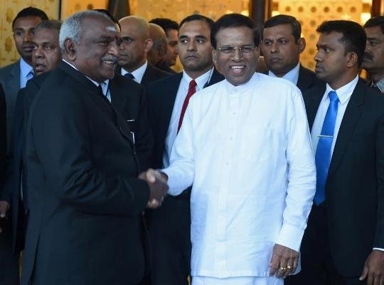 رئیس جمهوری سریلانکا هند