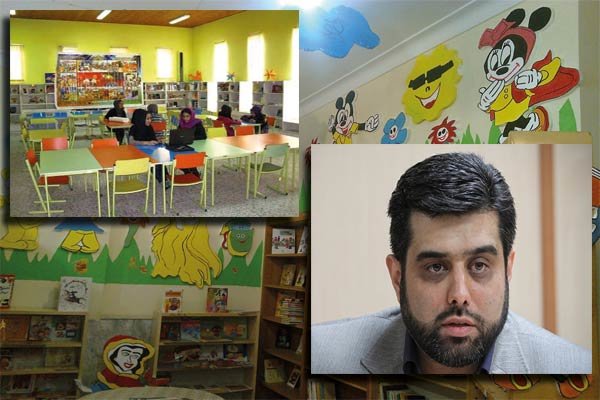 محمد اللهیاری بخش کودک کتابخانه