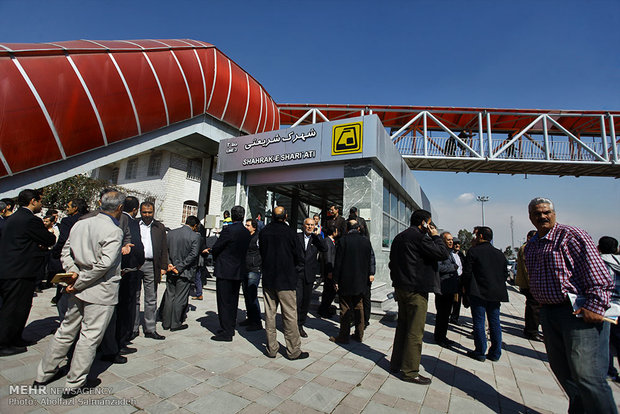 افتتاح ایستگاه مترو شهرک شریعتی
