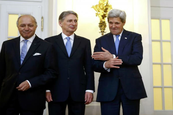 نشست وزیران خارجه فرانسه، انگلیس، آلمان و آمریکا درباره ایران