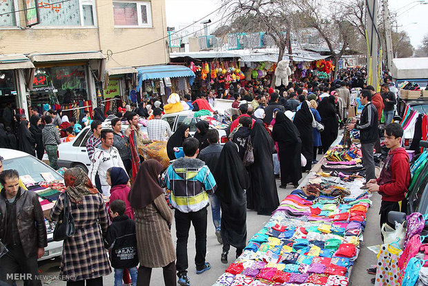 بازار خرید نوروزی در قزوین
