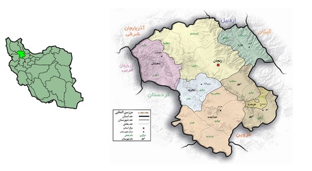 جغرافیای زنجان