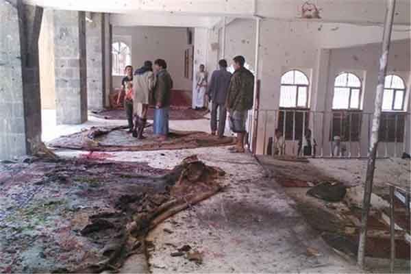 وقوع انفجار تروریستی در مسجدی در شهر صنعاء یمن