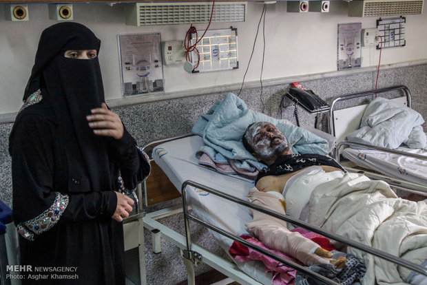 بستری شدن مجروحان حملات تروریستی یمن در تهران