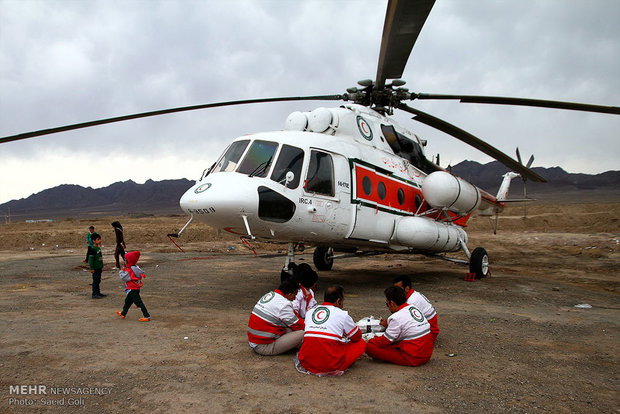 نیروهای امداد هوایی هلال احمر در ایام نوروز