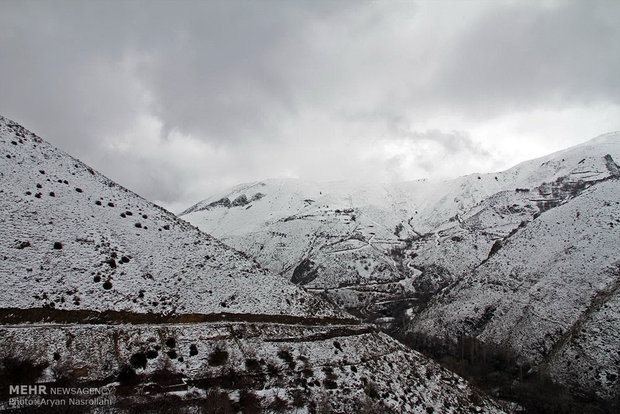 بارش برف در فصل بهار در کردستان