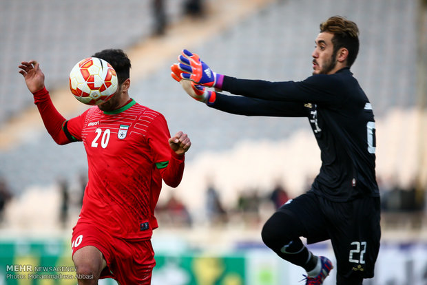 دیدار تیم های فوتبال امید ایران و فلسطین