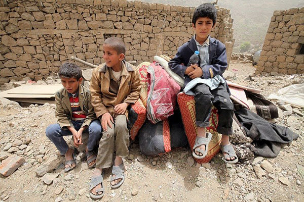 جنگ یمن کودکان