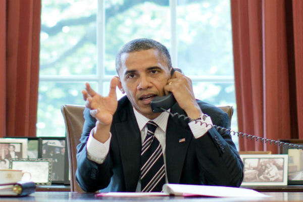 اوباما تلفن 