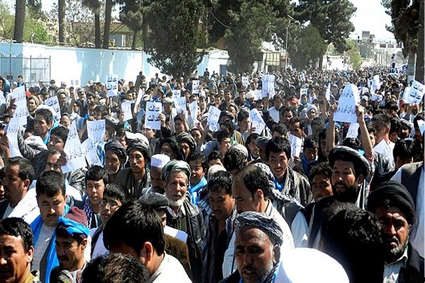 مردم کابل در اعتراض به گروگان گیری تجمع کردند
