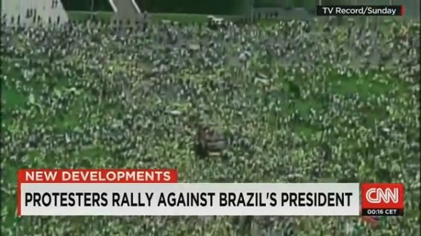 فیلم/ تظاهرات ضد فساد در برزیل علیه رئیس جمهور
