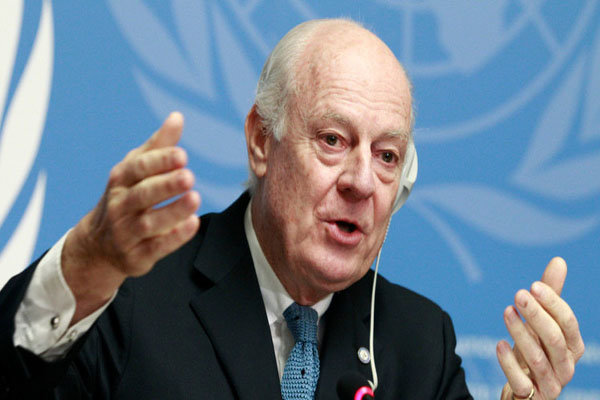 رایزنی نماینده ویژه سازمان ملل در سوریه با شخصیت‌های سوری