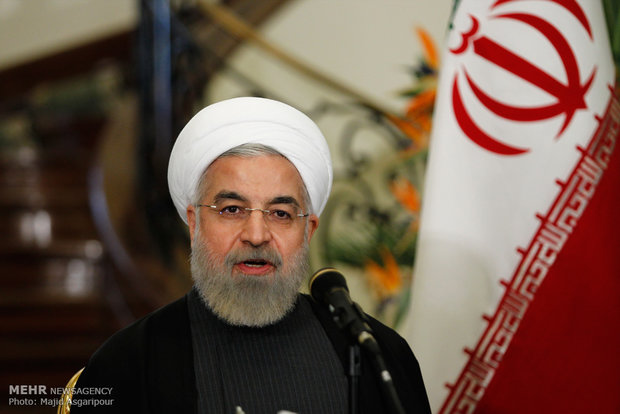 استقبال رسمی روحانی از رییس جمهوری عراق