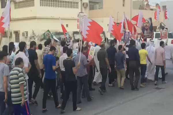 تظاهرات گسترده مردم بحرین در حمایت از شیخ «علی سلمان»