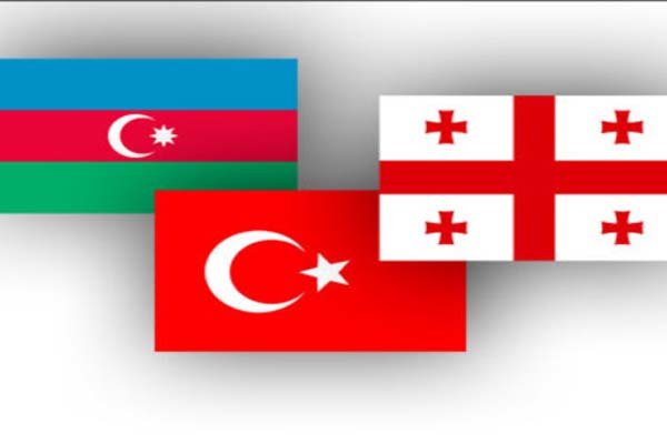 پرچم ترکیه آذربایجان گرجستان