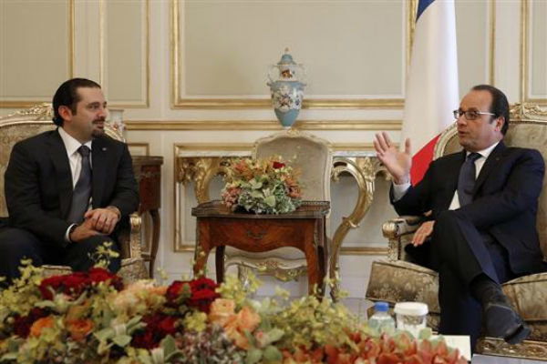 دیدار فرانسوا اولاند با رئیس جریان المستقبل لبنان