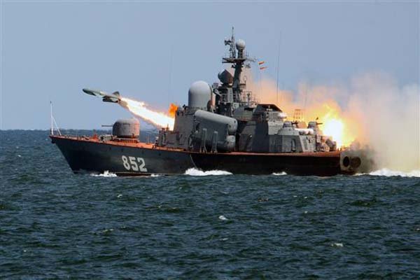 رزمایش نظامی مشترک چین و روسیه در دریای مدیترانه