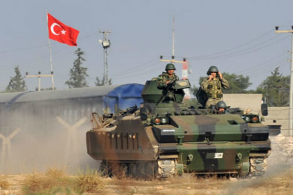 تجاوز نیروهای ارتش ترکیه به خاک سوریه