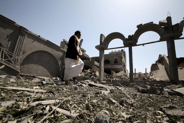 ویرانی های جنگ یمن