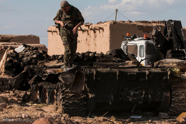 پیشروی نیروهای کرد به سمت پایگاه داعش در تل أبیض سوریه