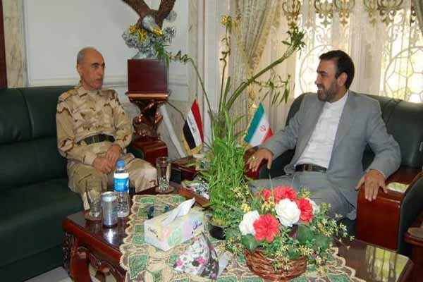 رایزنی وابسته نظامی ایران با رئیس ستاد ارتش عراق