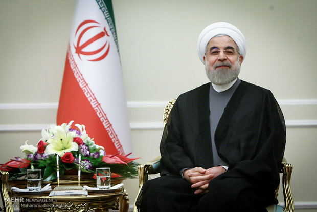 دیدار رئیس مجلس سوریه با حسن روحانی