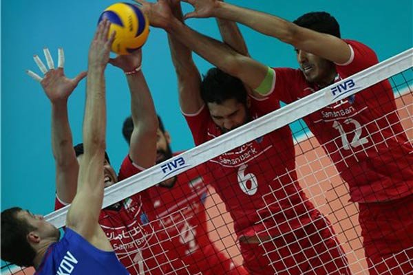 دیدار تیم های ملی والیبال روسیه و ایران