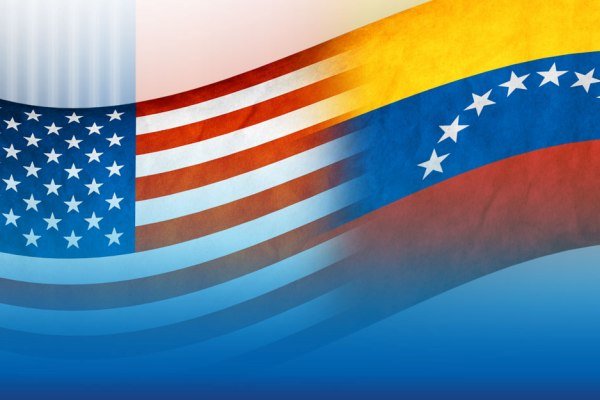 پرچم ونزوئلا و آمریکا